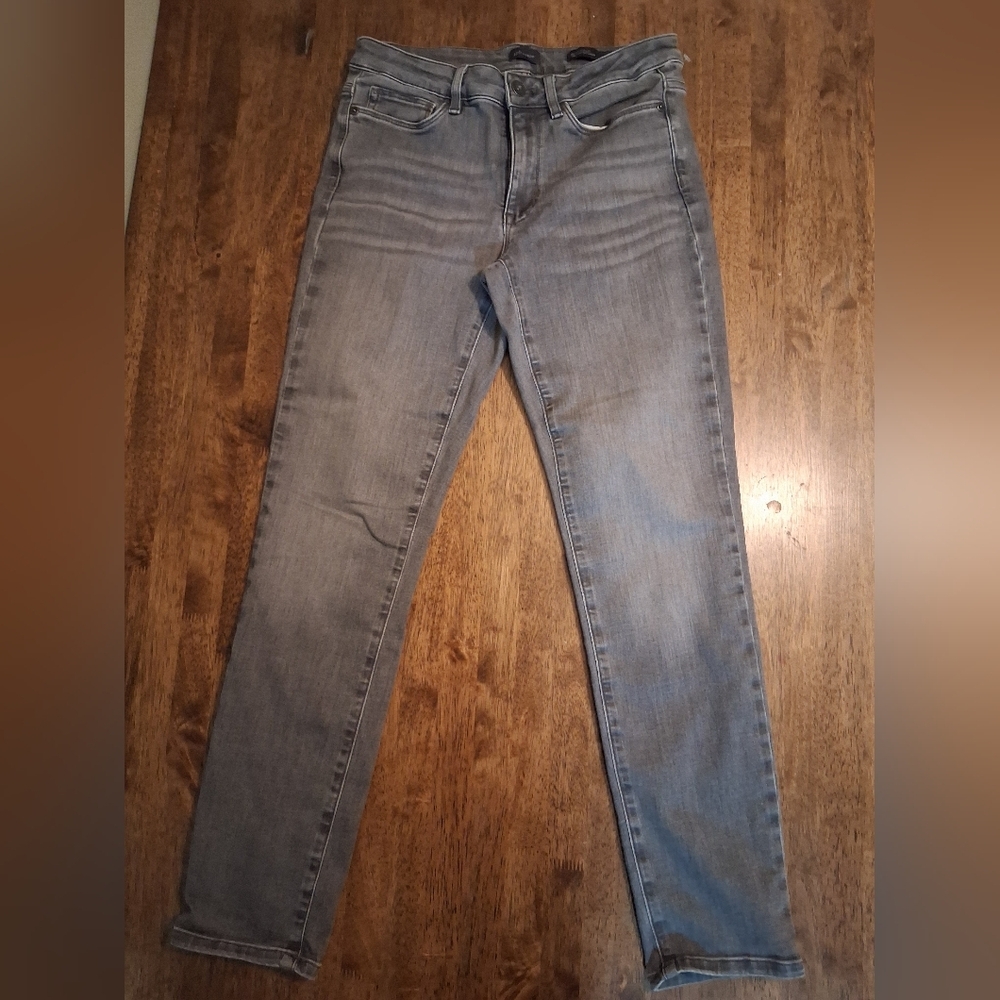 J Jill Boyfriend Straight Leg Ankle Gray Jeans Denim 8 - Picture 2 of 7